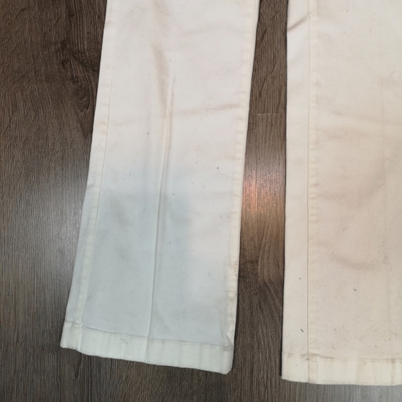 00s contemporary per una gold trimmed white straight leg denim jeans - Picture 6 of 6